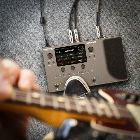 SONICAKE Matribox II गिटार बेस एम्प मॉडलिंग मल्टी-इफेक्ट्स प्रोसेसर एक्सप्रेशन पेडल FX लूप MIDI स्टीरियो USB OTG QME-100 के साथ 10 best sales पावर एम्प गिटार - №5