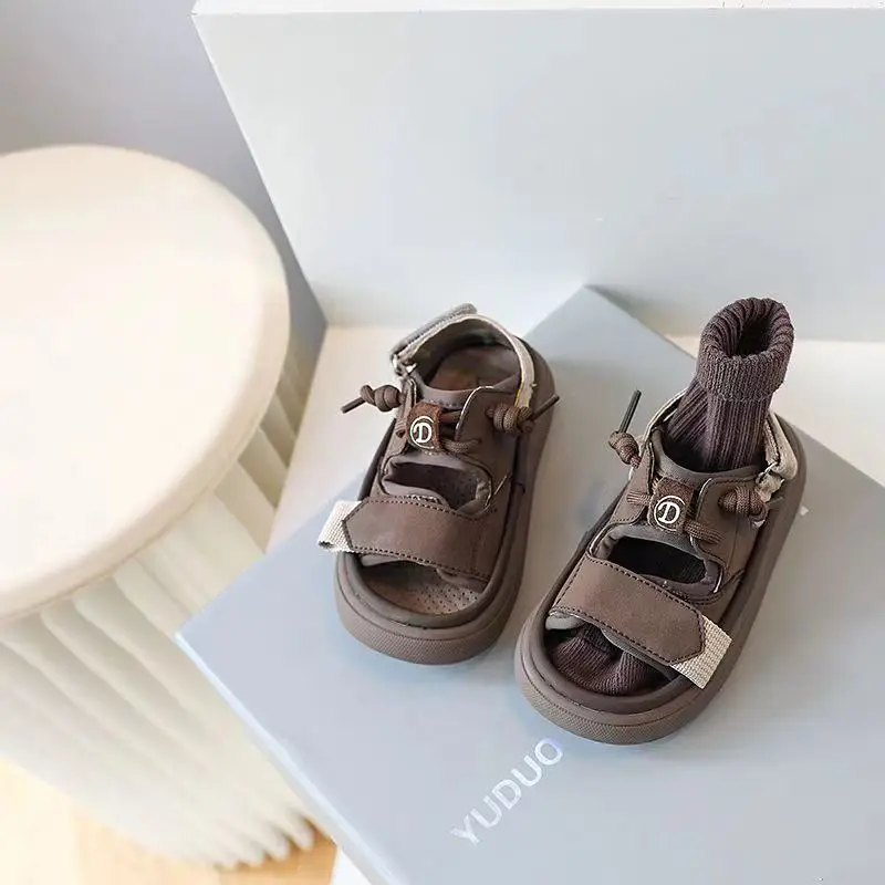 

Sandalias Niño Брендовые детские спортивные сандалии 2025summer New Boy Sandals Нескользящая мягкая подошва Обувь для мальчиков Allmath Kid Shoe Дизайнерская обувь