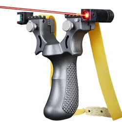 Catapult Competition Practice Using High Precision Solid High-power Laser Aiming Slingshot Outdoor Sports Hunting Shooting Toys