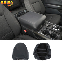 BAWA Car Armrest Box Leather Protection Cover Pad Interior Parts Accessories For Ford F150 2021 2022 2023 2024