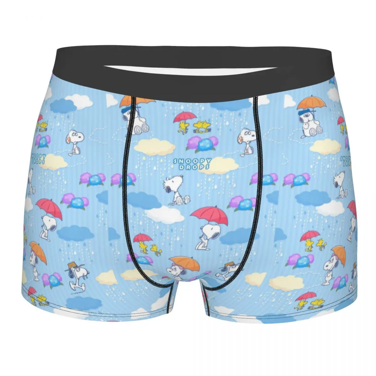 Custom Cool S-Snoopys Wallpaper Boxers Shorts Panties Male Underpants Breathable Briefs Underwear