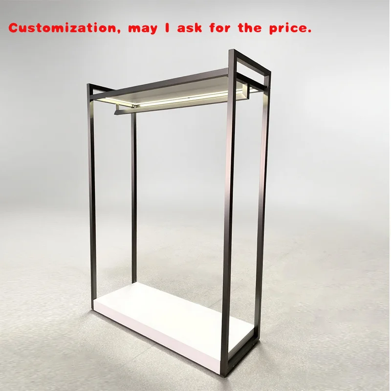 

Изготовленная на заказ. Высококачественная выставочная стойка премиум-класса из нержавеющей стали, подставка для одежды, светодиодная подставка для свадебного платья