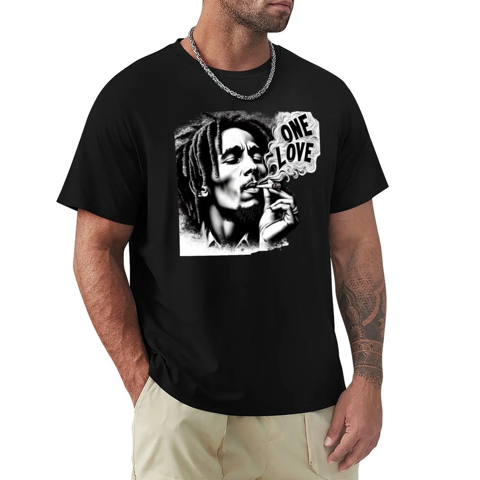 

BOB MARLEY T-Shirt Simple Print Design T-Shirt
