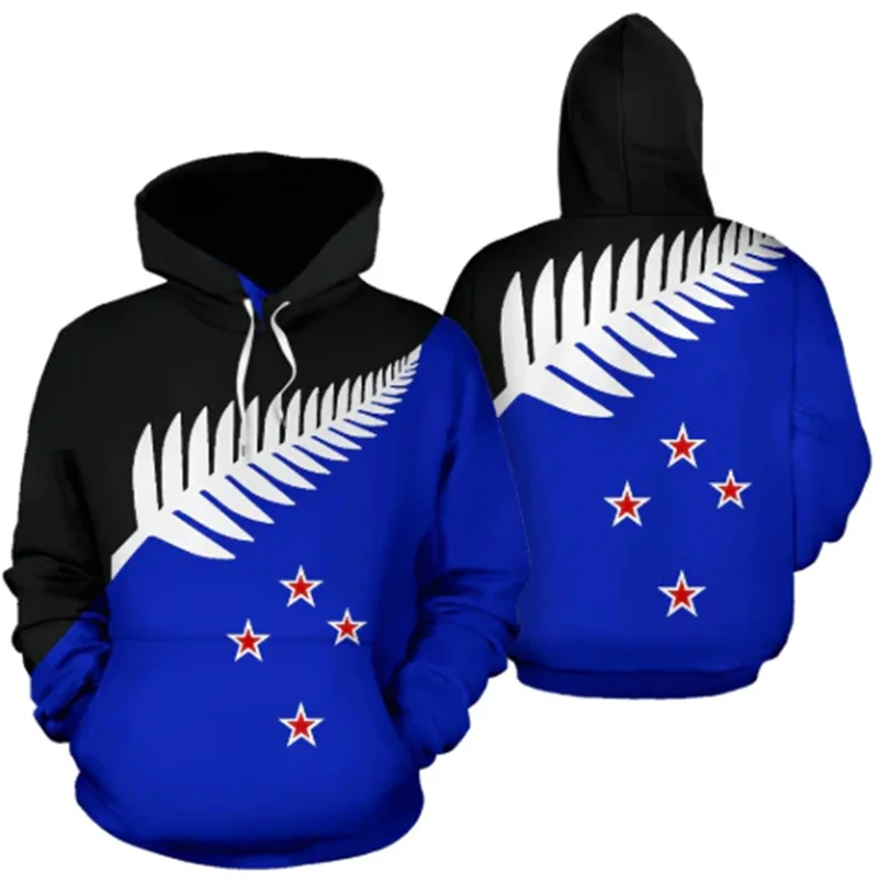 

New Zealand Flag Silver Fern Maori 3D Printed Hoodie Y2k Flag New In Hoodies & Sweatshirts For Men Pullover Women Clothes Top