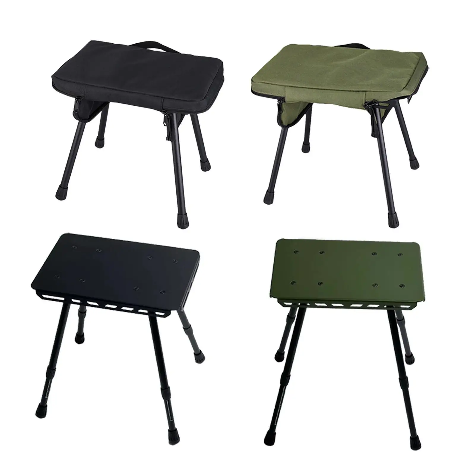 Camping Stool Heavy Duty Ultralight recliner Foot Rest with Handbag Fishing Stool for Gardening Beach Picnic Travel Outdoor