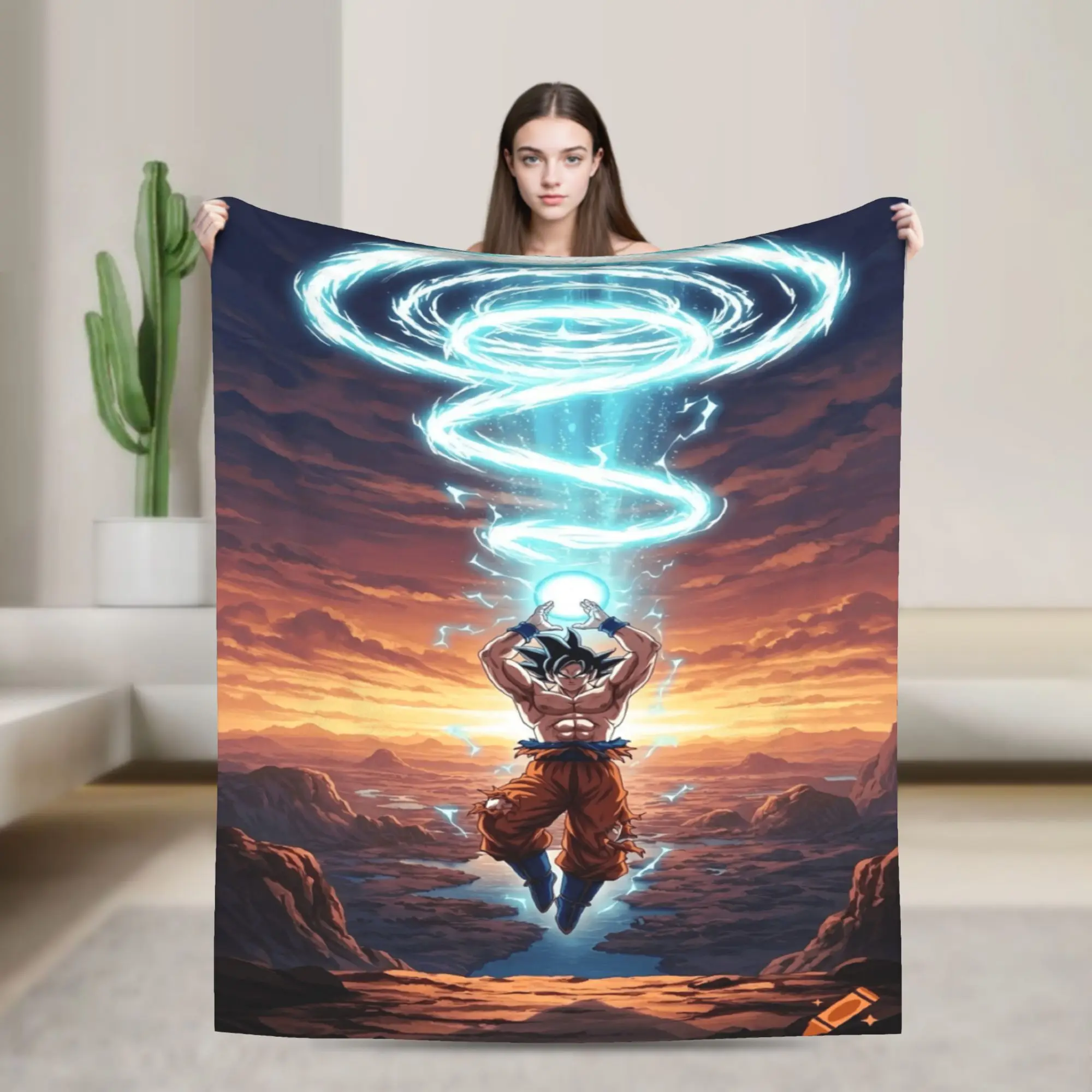 D-Dragon Anime Blanket Warm  Throw Blanket Spring Kids Adults Chair Sofa Bed Plane Travel Bedspread
