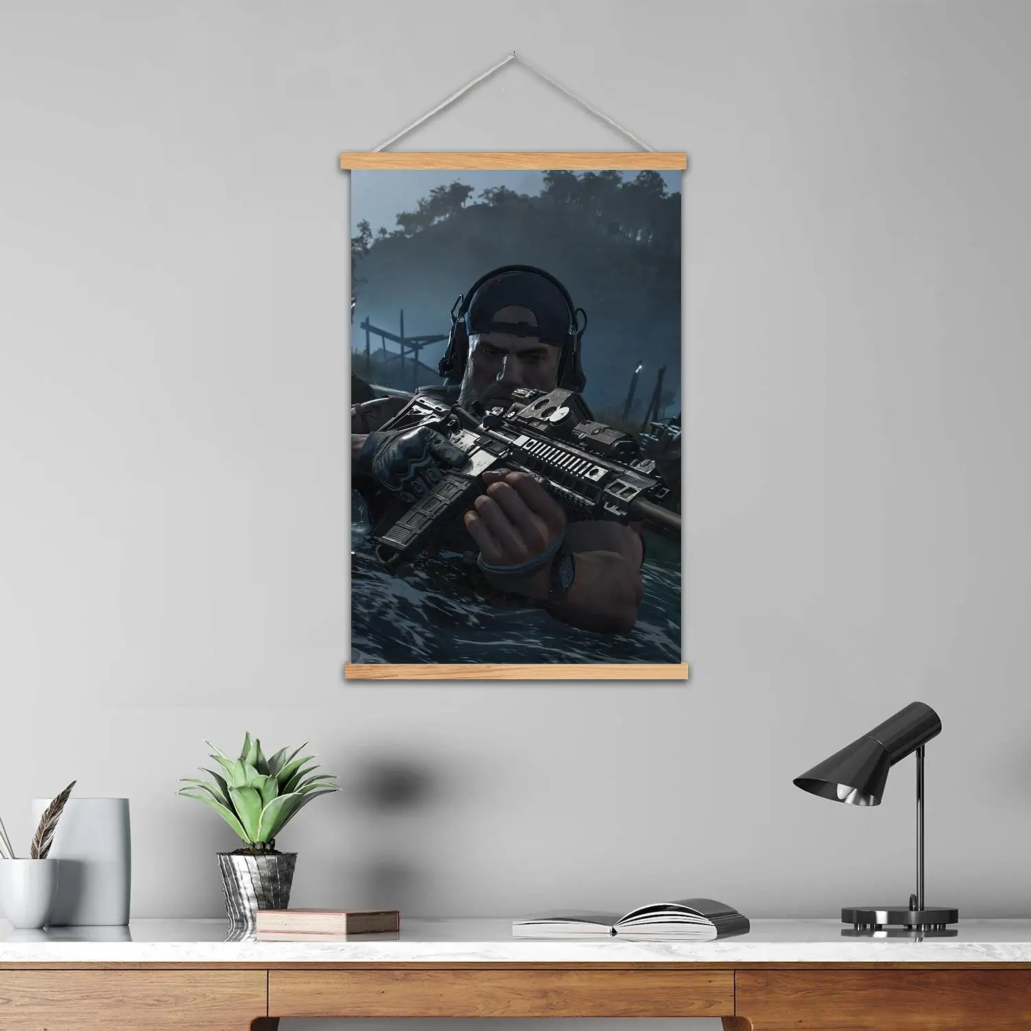 GHOST RECON BREAKPOINT Framed Wall Painting Canvas Art Poster and Wall Art,  Modern Family Bedroom Decor,Decorative painting