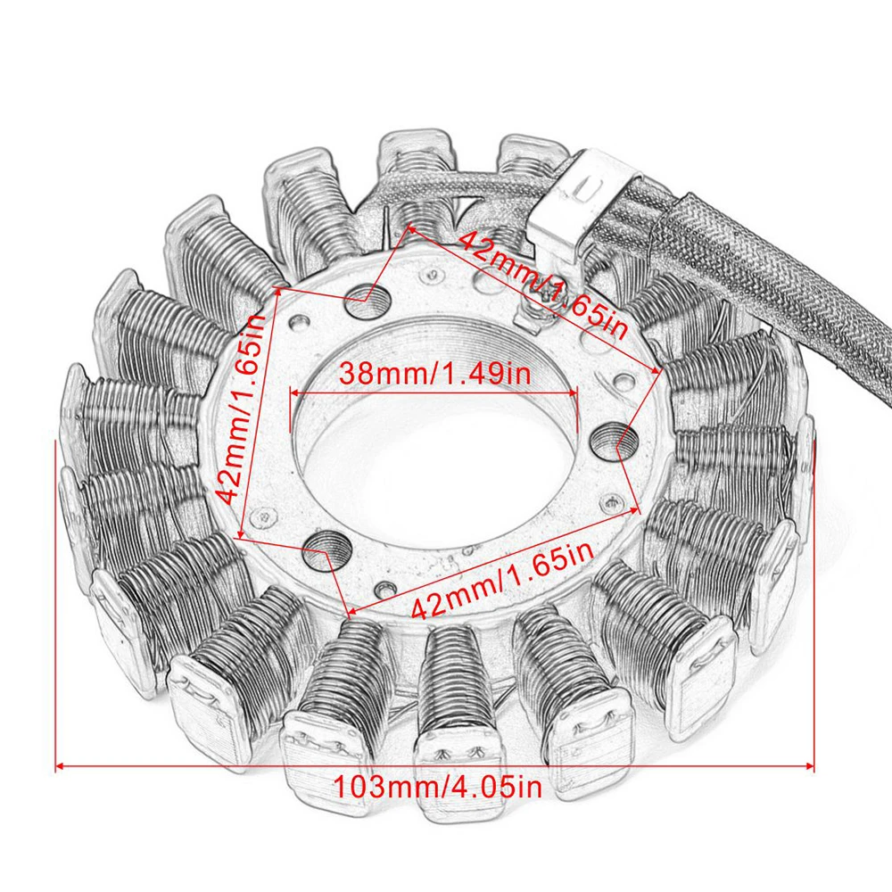 For Suzuki GN250 TU250 32101-38302 Stator Coil Motorcycle Engine Generator Coil GN TU 250