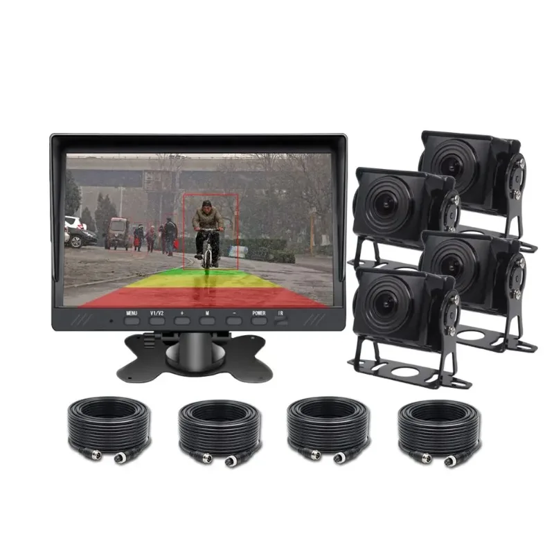 AI Blind Spot Monitoring System Car Alarm System Security Rear Parking Camera Senzors Surveillance Cameras Systems Hd 1080P