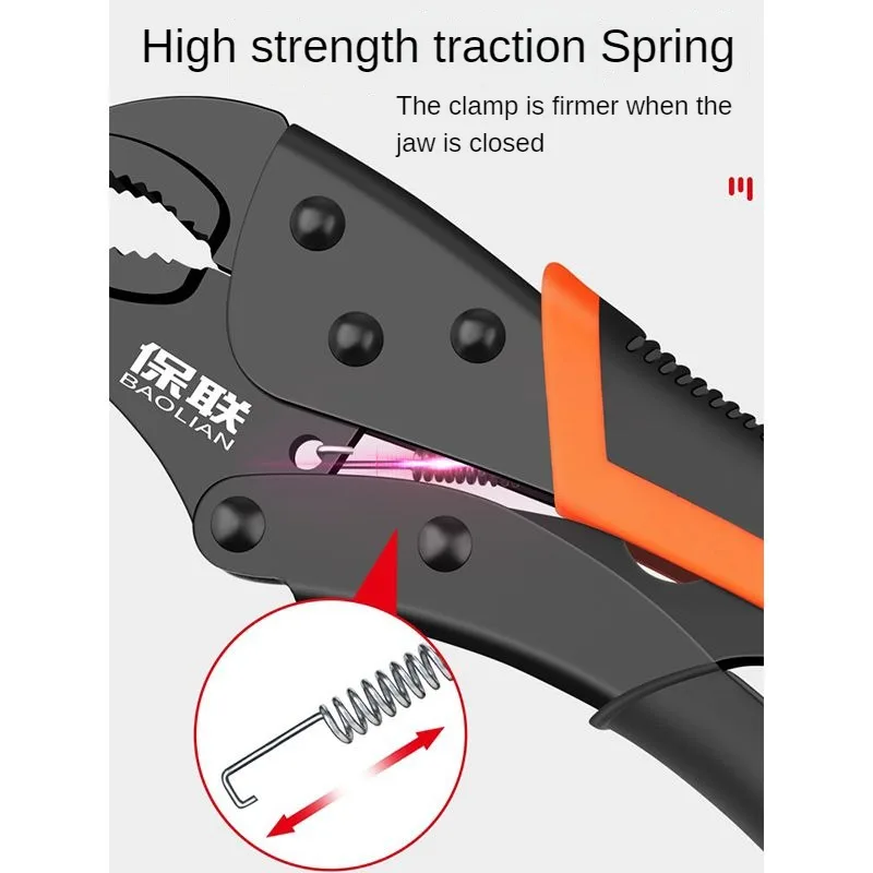 Imagem -03 - Multipurpose Tool Alicates Multifuncional Boca Circular Boca Reta Pressão Manual Ferramenta de Fixação Pinça Ferramenta Gripping
