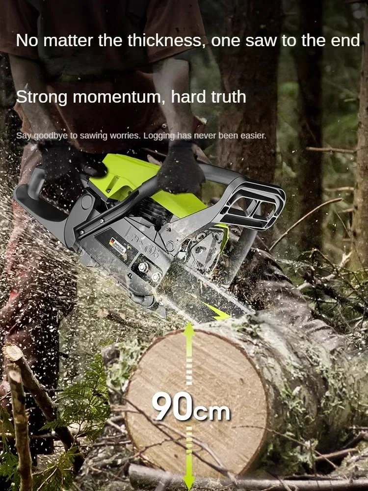 Four-Stroke  Chainsaw for Logging, Heavy Duty, Portable, Garden Tree Cutting, Wood Cutting Power Tool