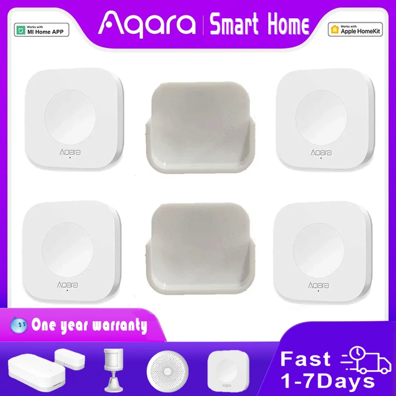 Aqara Sensor Wireless Mini Switch Key Zigbee Connection Remote One Key Control Button Home Security for Xiaomi Mi Home Homekit