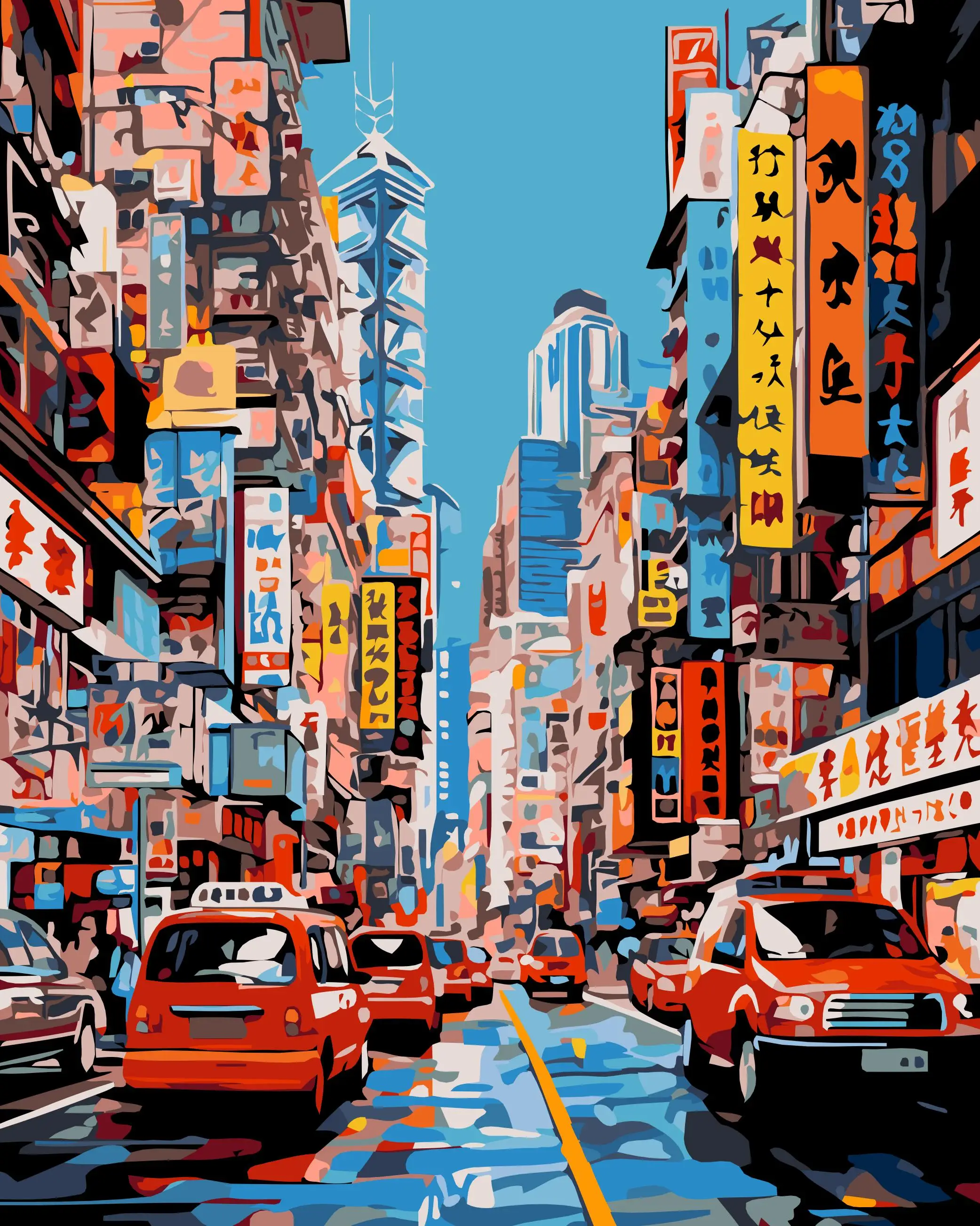 香港の街並み 油彩画 香港の街並み 油彩画 香港の街並み 油彩画 香港の街並み 油彩画 香港