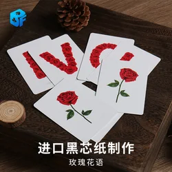 Rose Flower magic tricks Rose The Card Rose love words magic tricks