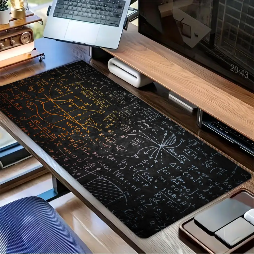 Mathematics New Mouse Pad Large Rubber Anti-slip PC Desk Accessories Mousepad for Office and Gamer Keyboard Decor Mat Computer