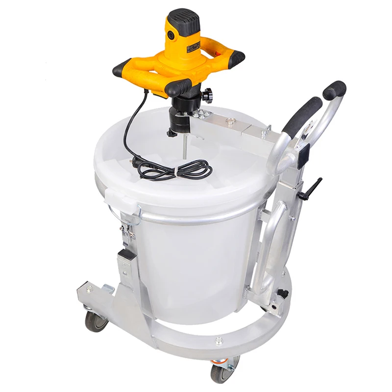 80L cement mixer self-leveling mixing station 2050W convenient and affordable portable and home use