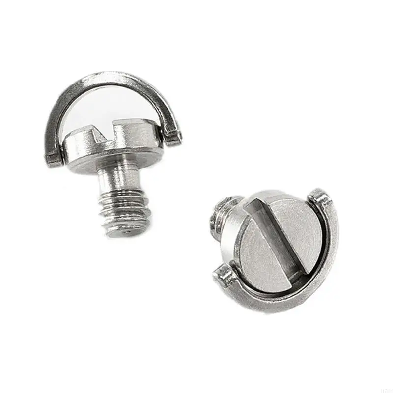 H7JF 2PIECES 1/4INCH D 링 QUICL 릴리스 플레이트 및 볼 헤드 용 삼각용 나사