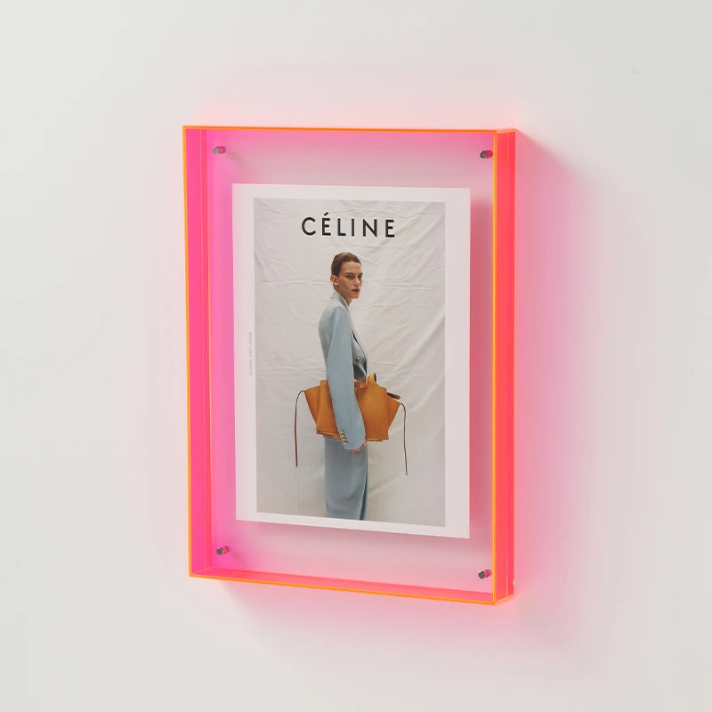 Acrylic Photo Frame Plastic Rectangle Holder