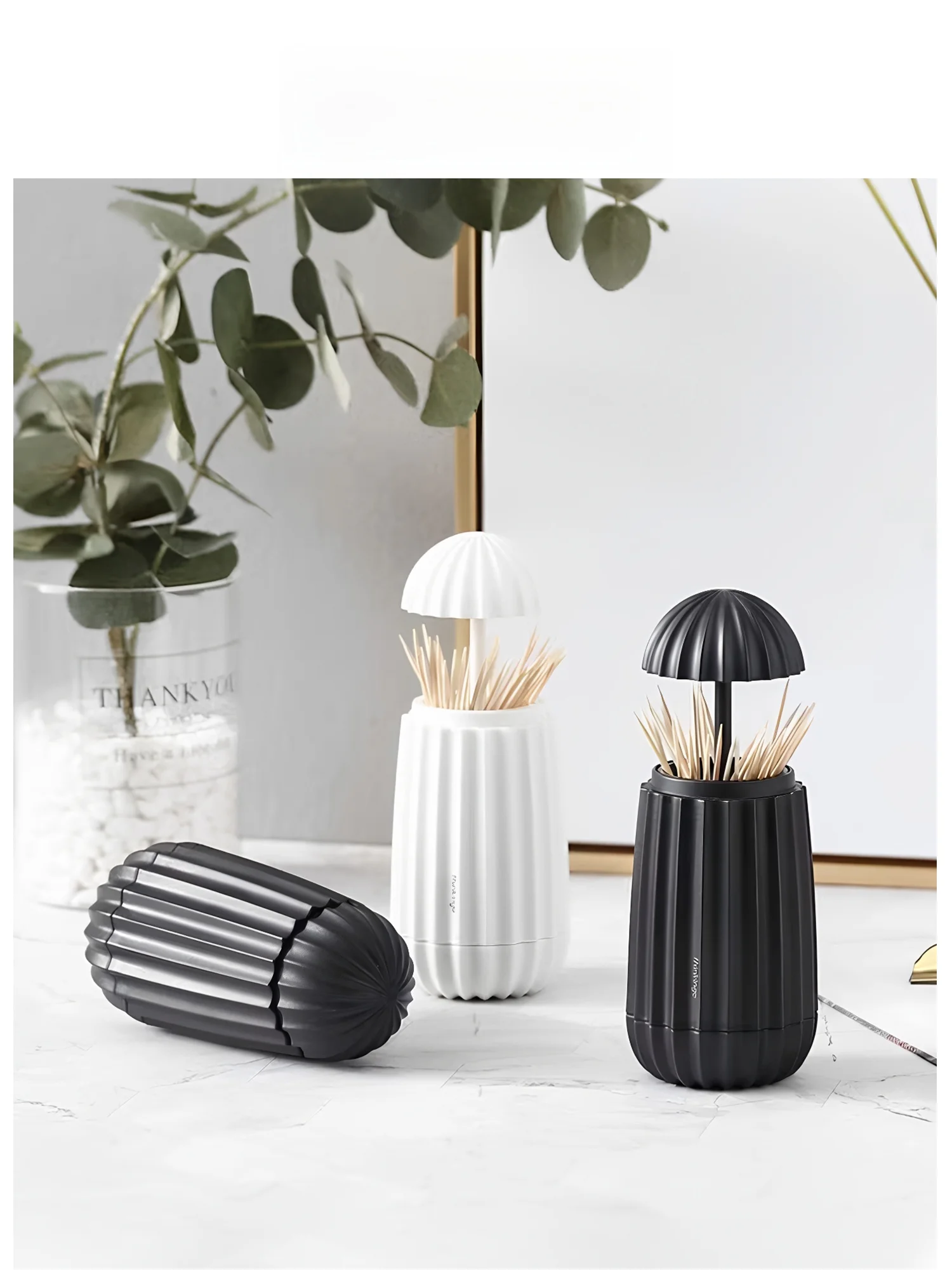 EKU pro Creative - Dispensador de Palillos Automático de Estilo Nórdico, Contenedor de Almacenamiento Portátil para Sala de Estar, Diseño Clásico, Hecho en China