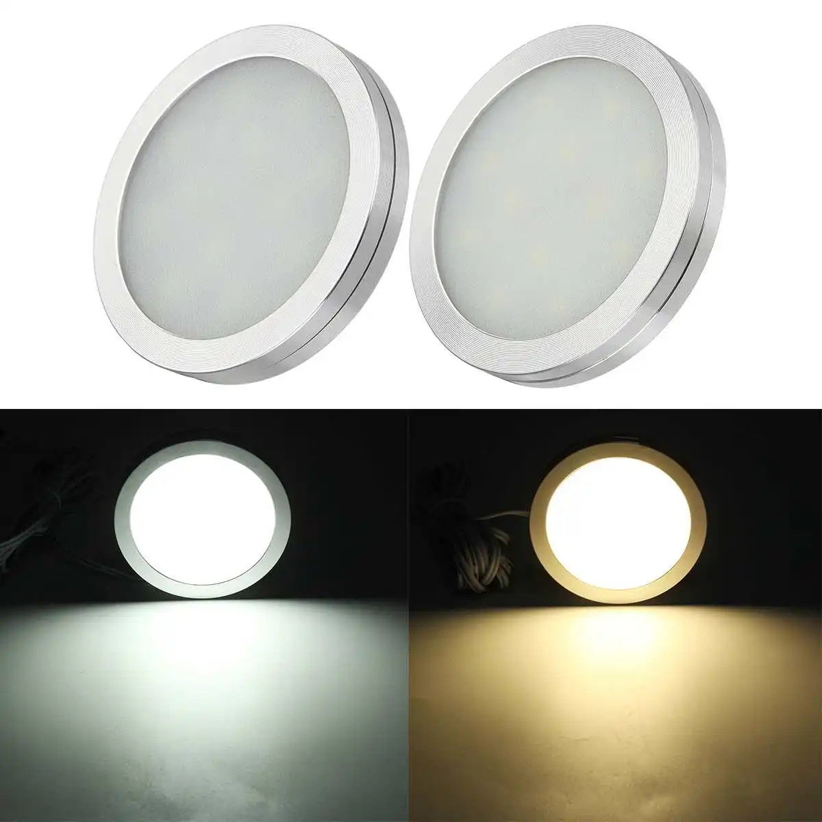 6/8/10 Pcs 12V 2.5W LED Downlight Recessed Ceiling Light Spot Light For Home Caravan Camper Van Motorhome