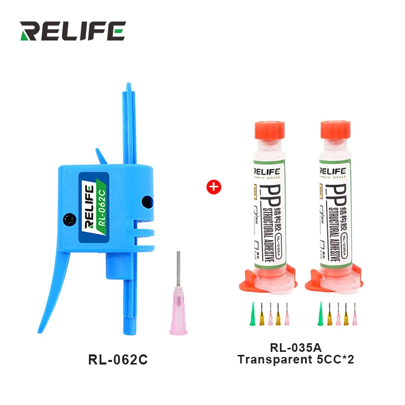 5CC Universal Phone Middle Frame Bracket Back Cover Glue PUR Rework Cold Gel Single Liquid Glue Dispensing Gun Bracket bonding