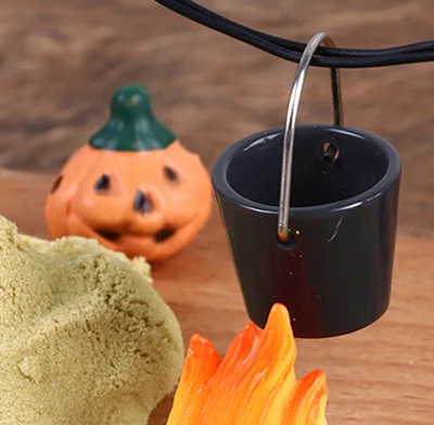 【BBS-7】1Set 1:12 Dollhouse Miniature Halloween Horror Decor Toy Bat Skull Head Spider Pumpkin Head Magic Book Ornament DIY Toy