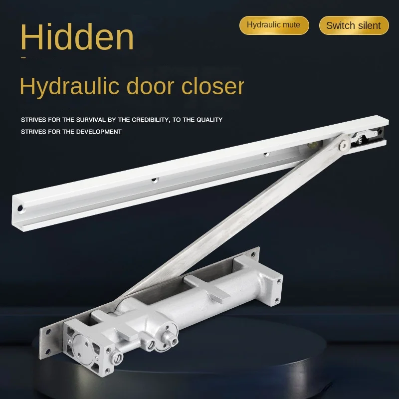 Invisible Door Square Concealed Door Closer Round Concealed  Automatic Concealed Buffer Hydraulic Hotel Wooden Door Closer