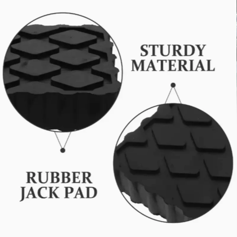 2pcs Car Jack Rubber Pad Lift Blocks Floor Elevator Cars Parts Jacks Lifting Tools Shock-Absorbing Car Camper Stabilizer Pads