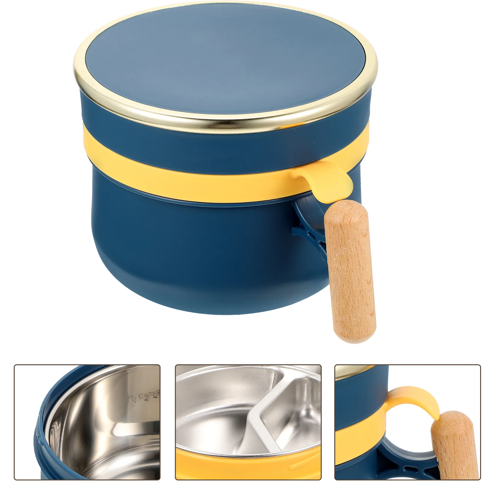 

Portable Soup Bowl Large Capacity Bento Lunch Box Microwave Safe For Office Travel Camping Lightweight Food Container