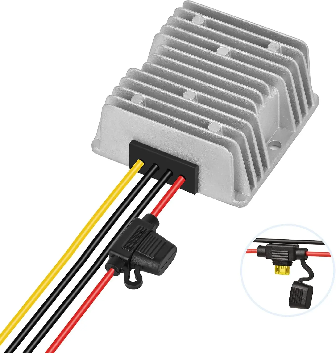 Convertidor reductor de voltaje DC-DC de 240W, regulador de voltaje de 24V/36V/48V a 12V, resistente al agua