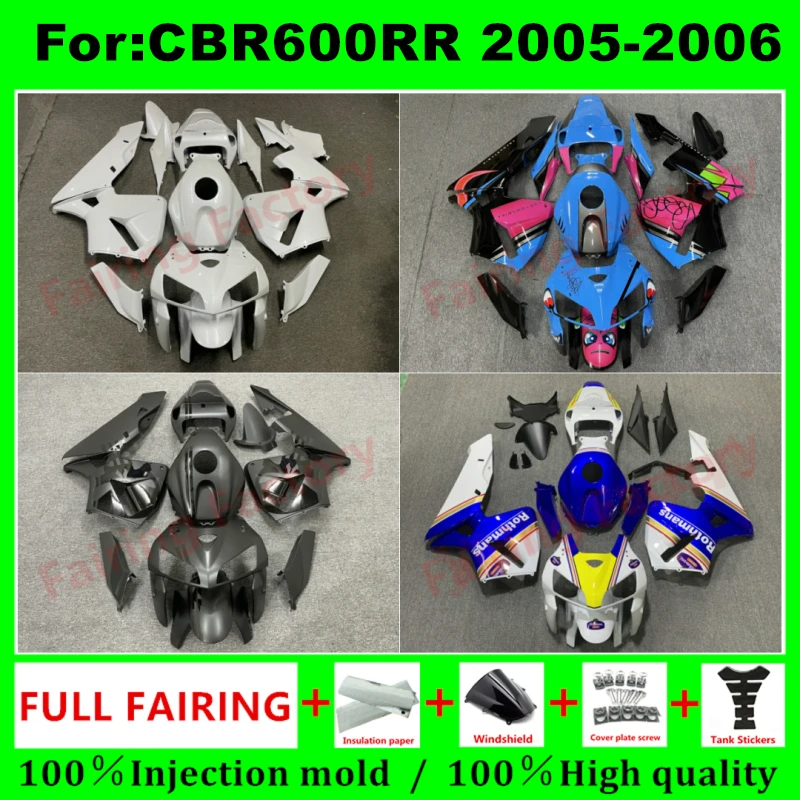 

Motorcycle Fairings Kit for CBR600RR F5 05 06 CBR 600 RR 600RR Bodywork Set CBR600 2005 2006 Injection mold full fairing zxmt
