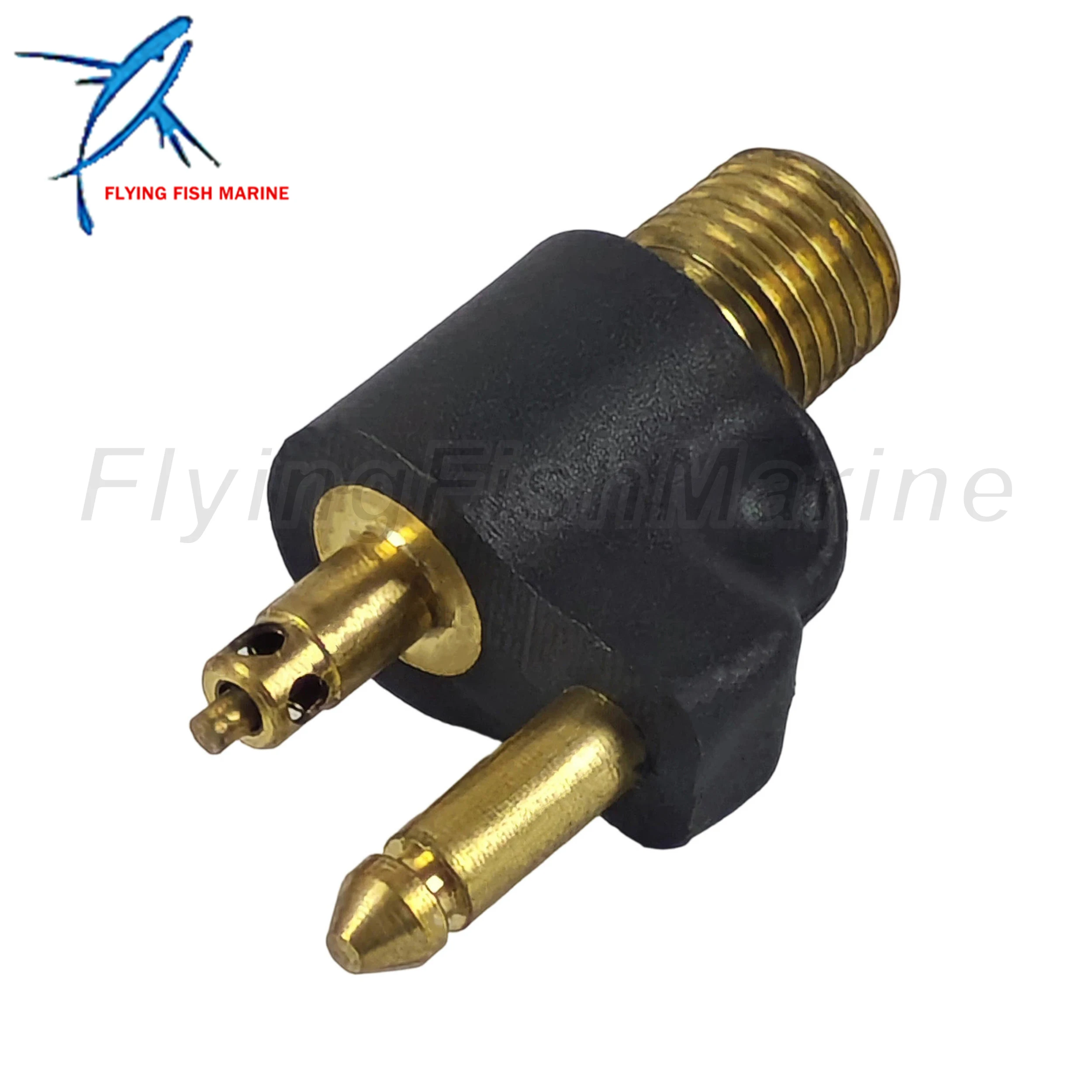 Outboard Motor 033400-10 Brass Male Tank Fitting for Johnson Evinrude BRP OMC for Scepter Fuel Tank, 1/4