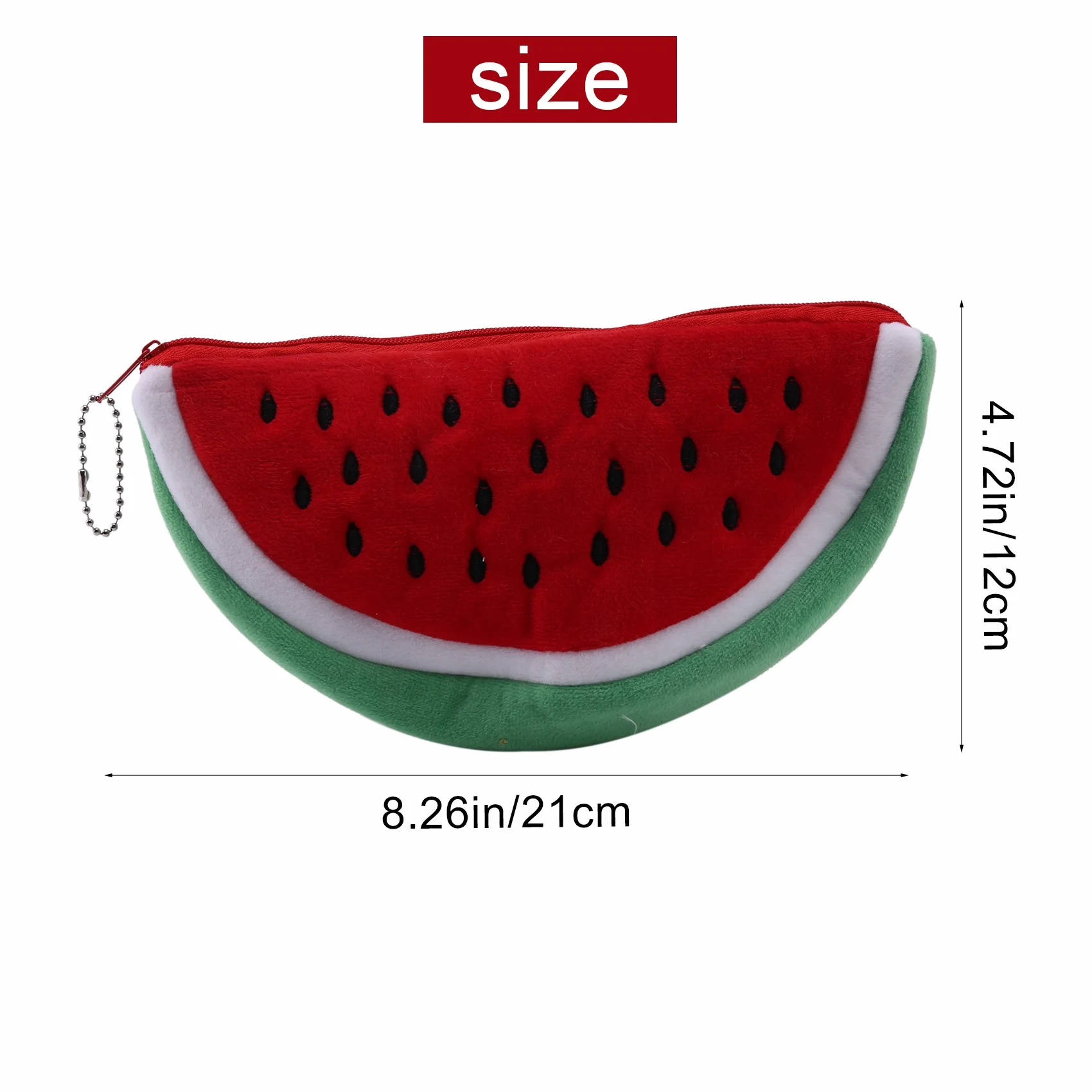 1 قطعة أحدث العملي حجم كبير البطيخ الفاكهة الاطفال مقلمة حقيبة هدية مستحضرات التجميل محفظة محفظة حامل الحقيبة اللوازم المدرسية