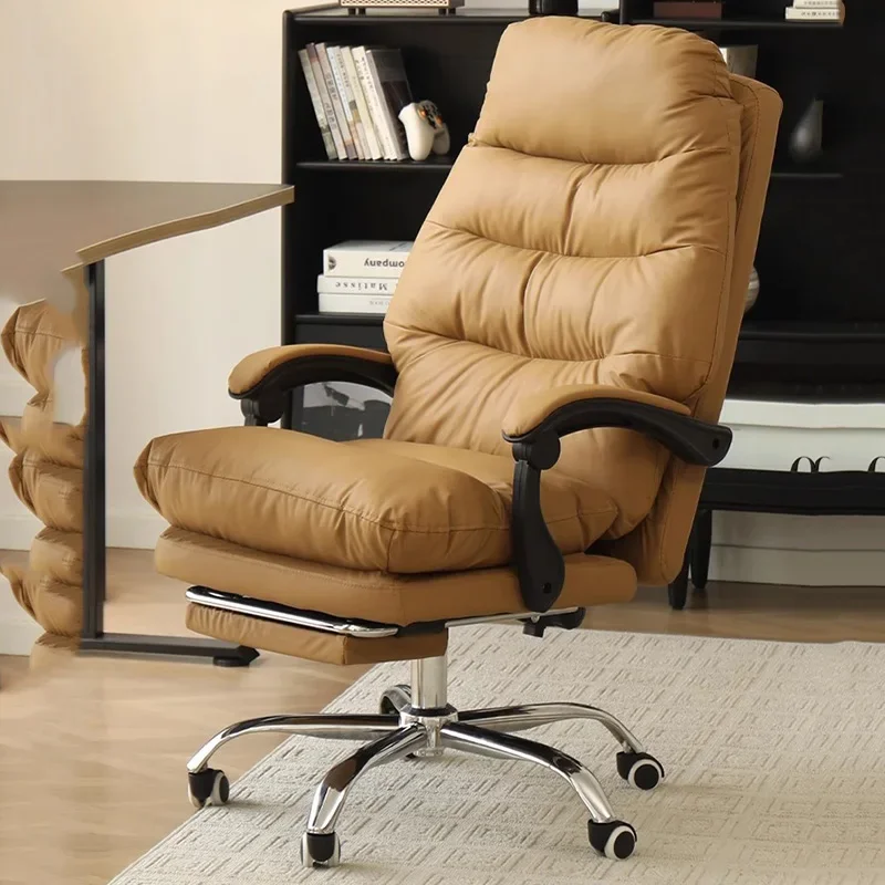 fq-Footrest Office Chair Modern Mobile Vanity Ergonomic Office Chair Backrest Student Dresser Silla Oficina Home Furniture