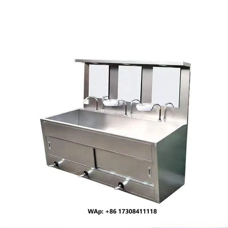 Customized Stainless Steel Single Basin Foot Control Washing Sink for Home Commercial Hospital Family Hotels