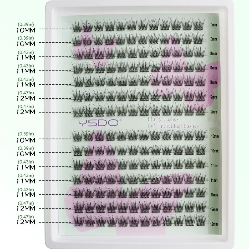 Czarne Sztuczne Rzęsy Bez Kleju Naturalny Wygląd Delikatne Wielokrotnego Użytku DIY Przedłużanie Rzęs Bez Potrzeby Usuwania Pojedyncze Rzęsy