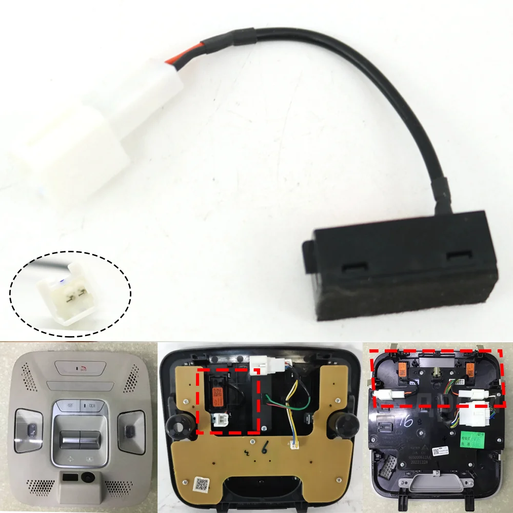 

For Chery Tiggo 4 7 8 9 Pro Exeed TXL VX LX RX Omoda 5 C5 S5 Jaecoo J7 J8 Car Bluetooth Microphone Reading Light Lamp Plug Cable