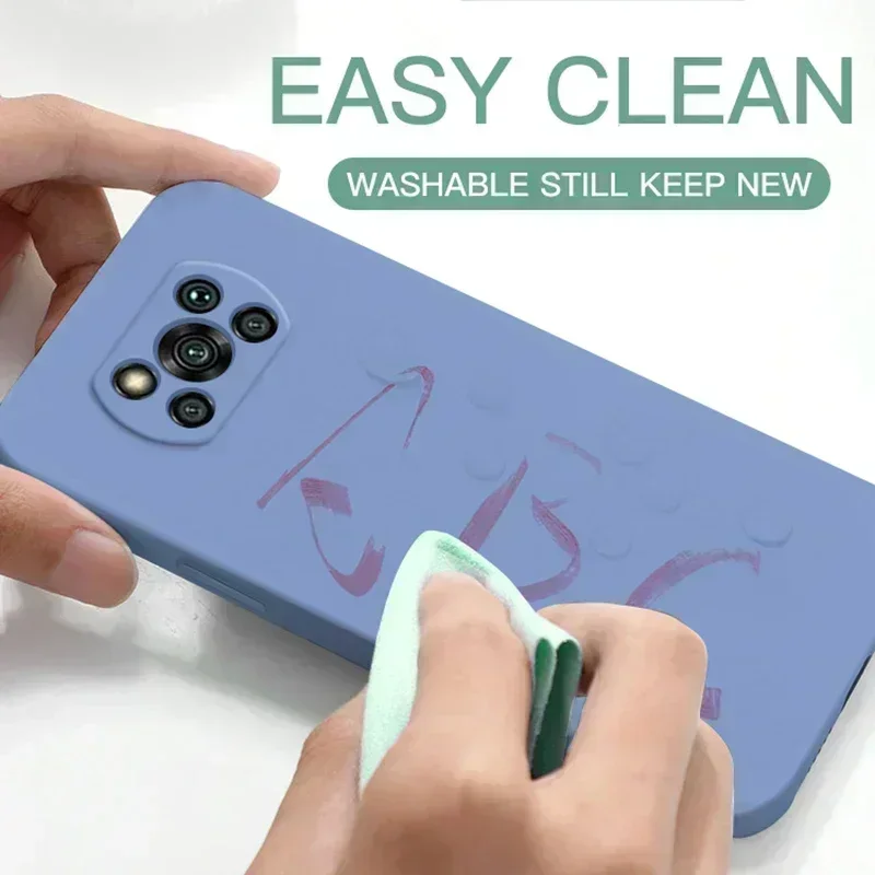 Luxo original caso de telefone de silicone líquido para xiaomi poco x3 x 3 pro nfc x3pro pocox3 pro casos macios para poco x3 pro capa traseira