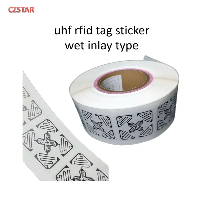 50PCS smartrac dogbone tag impinj monza 4D m4QT 4E EPC 860-960MHz alien H9 uhf rfid tag label rfid uhf wet Inlay Unique TID