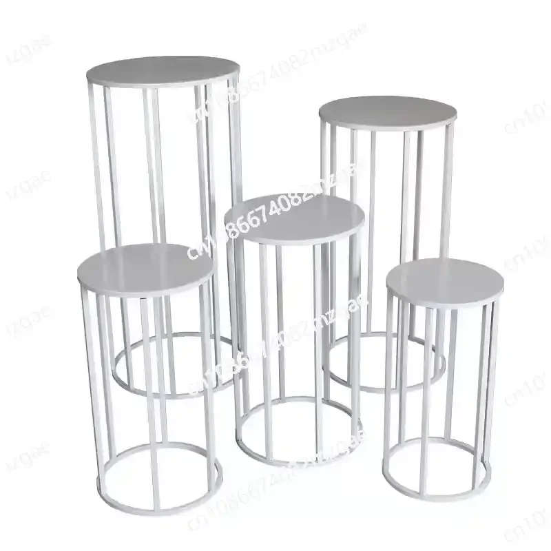 Round Cylinder Pedestal Cake Stands,wedding Dessert Table,Party Decor Birthday Cake Rack Plinths Pillars