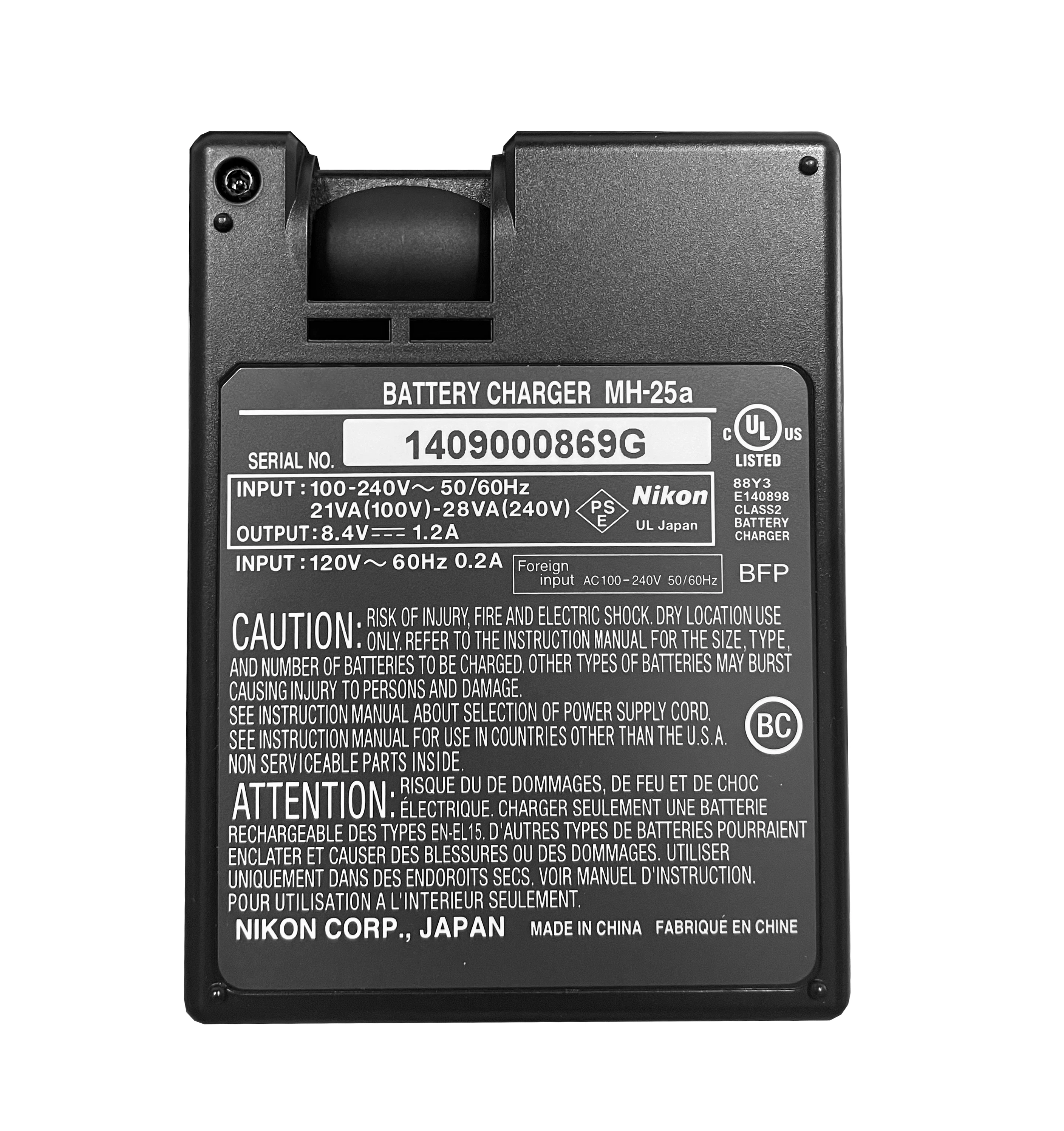 Original MH-25a MH25a Battery Charger For Nikon MH-25 EN-EL15 EN-EL15A EN-EL15B EN-EL15C  D7000 D7100 D7500 D810 D750 D610 D850