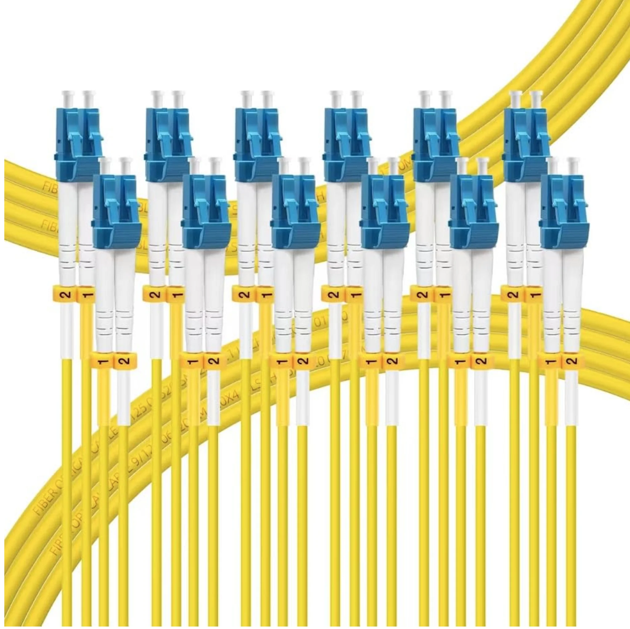LC to LC Single Mode Fiber Patch Cable OS2,  Duplex, 9/125um, LSZH 2.0mm