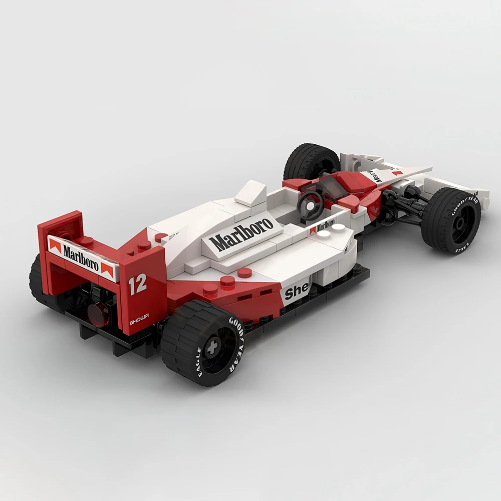 Novo técnico MOC-59664 supermp4/4 equipe estaca supercace modelo de carro kit de construção criadores bloco tijolos brinquedos do miúdo presentes aniversário