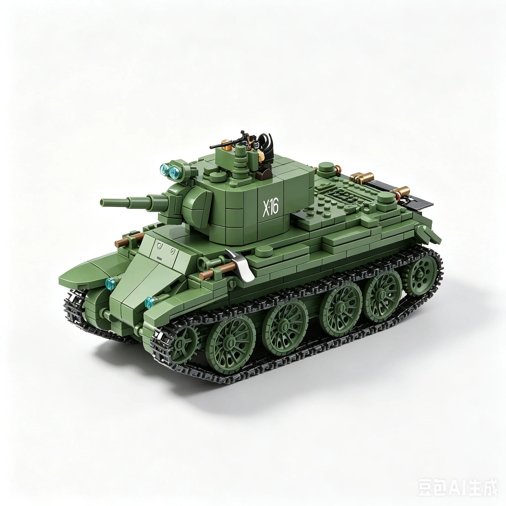 

BT-7 Fast Armored Vehicle Building Blocks Kit, Early Light Combat Car Assembly Model, DIY Educational Puzzle Toy Gift for Boys T