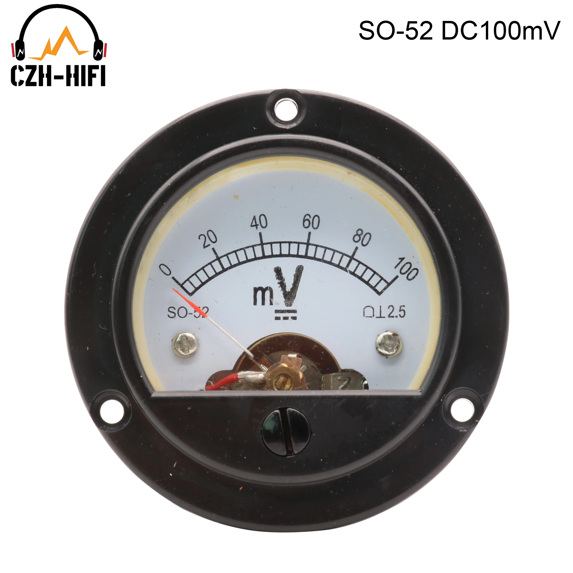 1 Stück Vintage Panelmeter VU MA MV DC 100mA 200mA 100mV 500uA Amperemeter für Audio-Verstärker DIY HiFi – Detail 14