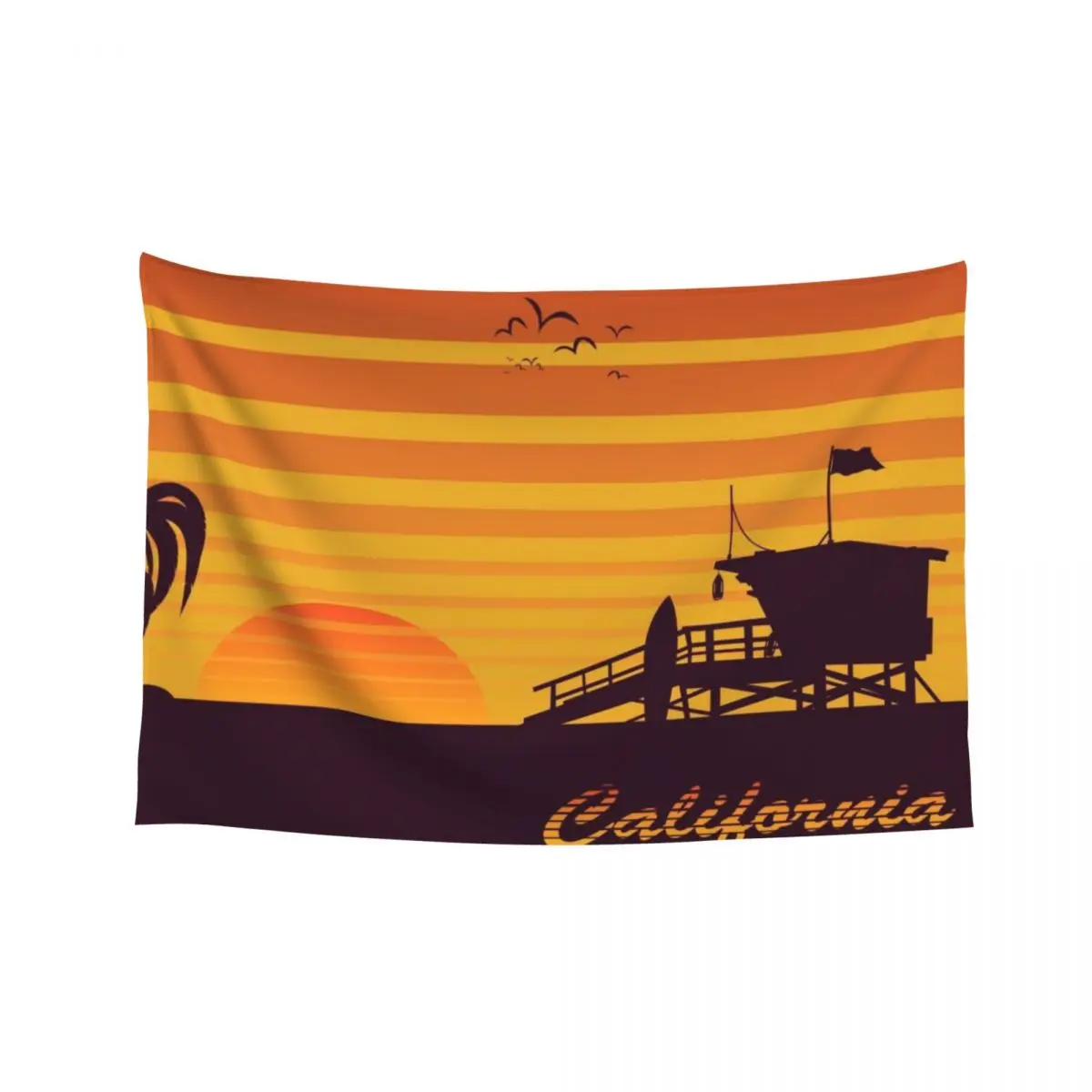 

California surfing Tapestry Room Decorations Cute Decor Carpet Wall Tapestry