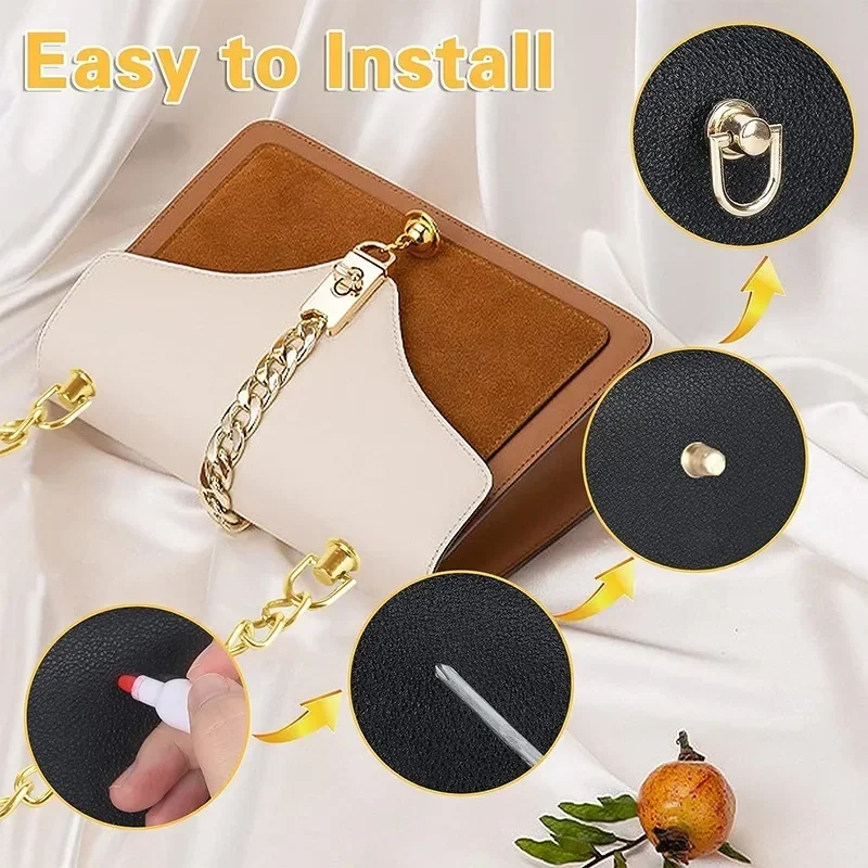 1/5 Stück Metall Tasche Niete Nagel Schnalle Nieten für DIY Handtasche Gürtel Aufhänger Leder Handwerk Gepäck Schnalle Tong Snap Hardware Zubehör