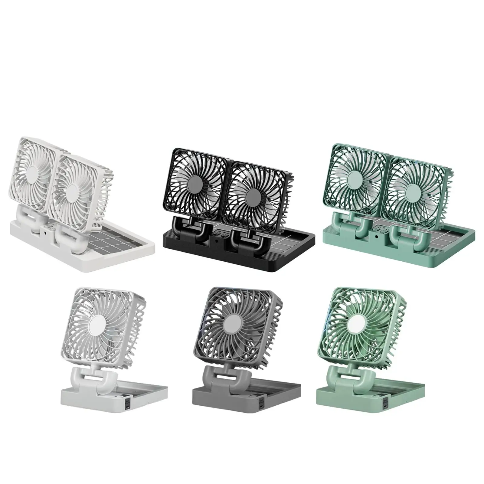 

360 Degree Rotating Car Fan for Air Circulation Powered By Electric And Solar Energy