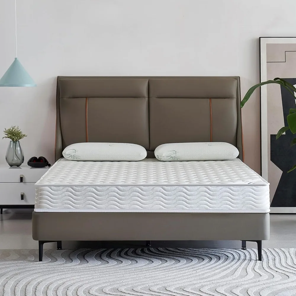 

Oliver & Smith 6 Inch Hybrid Twin Bed Mattress, Pocketed Coil Springs & High Density Cold Foam, Polyester Cover Comfort Tight To