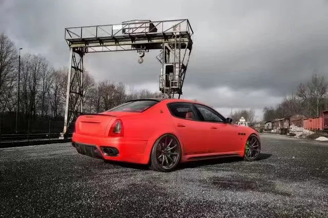 

Подходит для Maserati Quattroporte Body Kit, модернизация в стиле WALD, передний и задний бампер, спойлер, боковая юбка Ki